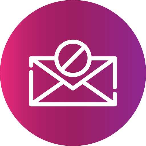 Email blocker Generic gradient fill icon