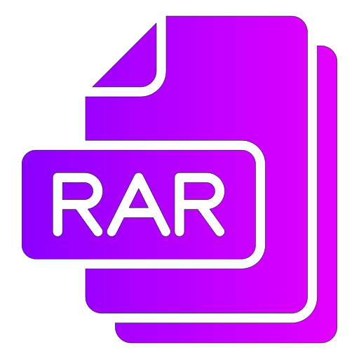 Rar file Generic gradient fill icon