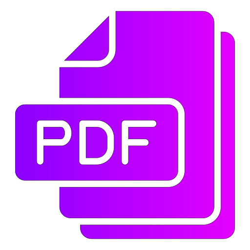 Pdf file Generic gradient fill icon