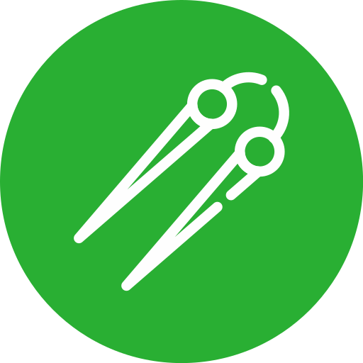 Knitting needles Generic color fill icon