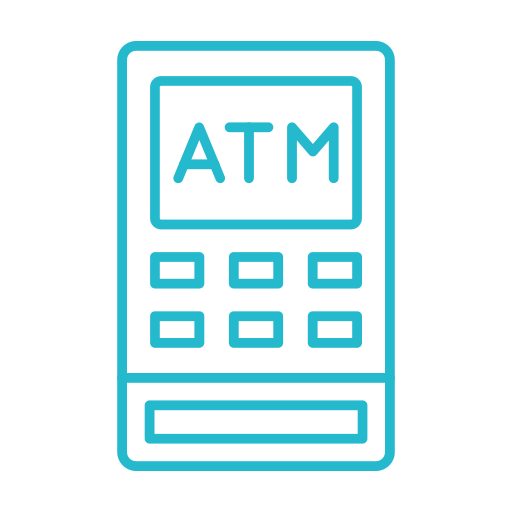 geldautomaat Generic color outline icoon