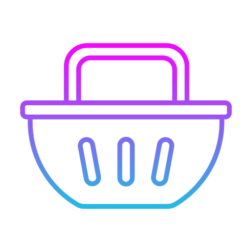 Shopping bucket Generic gradient outline icon