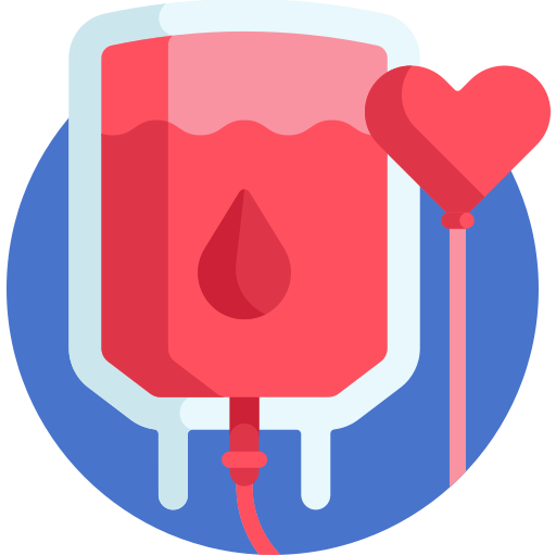 donación de sangre Detailed Flat Circular Flat icono