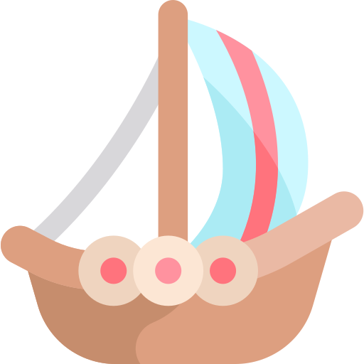 wikingerschiff Kawaii Flat icon