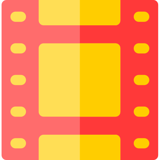 rollo de película Basic Rounded Flat icono