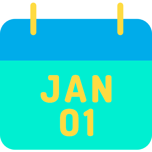 nowy rok Kiranshastry Flat ikona