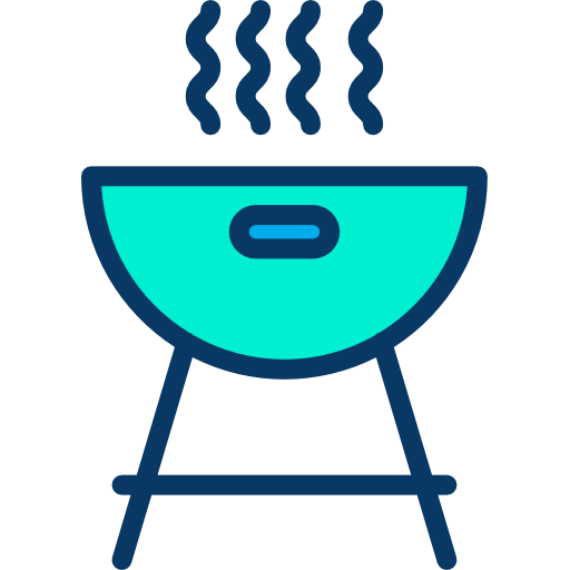 Barbecue Kiranshastry Lineal Color icon