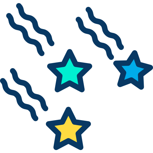 estrella Kiranshastry Lineal Color icono