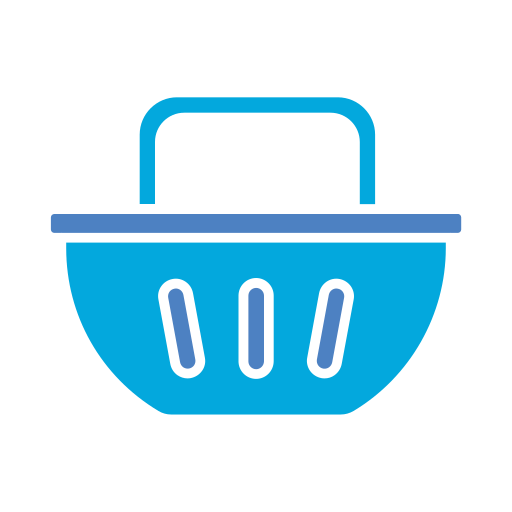Shopping bucket Generic color fill icon