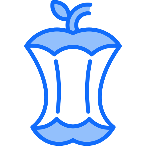 Огрызок яблока Generic color lineal-color иконка