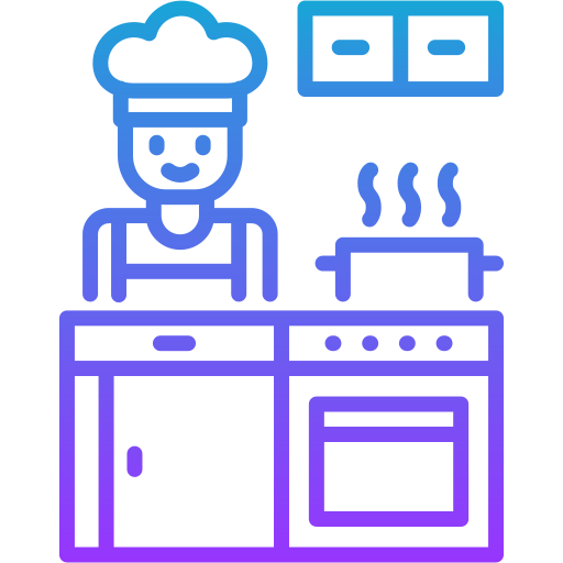 szef kuchni Generic gradient outline ikona