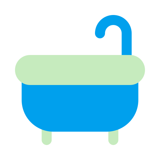 バスタブ Generic color fill icon