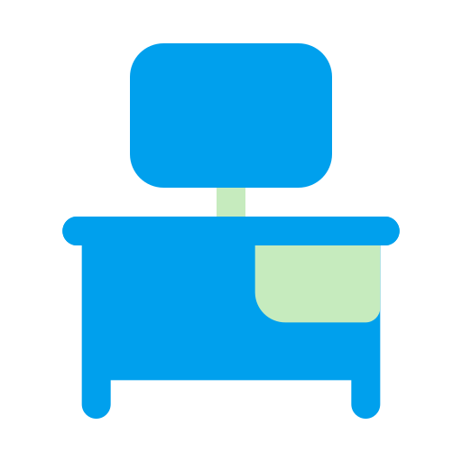mesa de trabajo Generic color fill icono