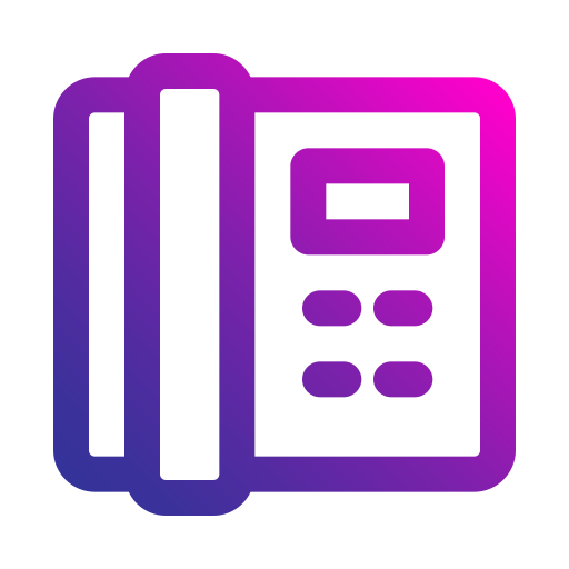 電話 Generic gradient outline icon