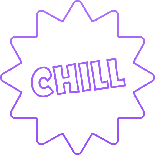 chill Generic gradient outline icoon