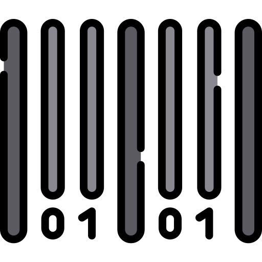 código de barras Kawaii Lineal color icono