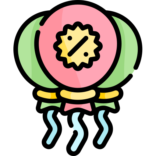 luftballons Kawaii Lineal color icon