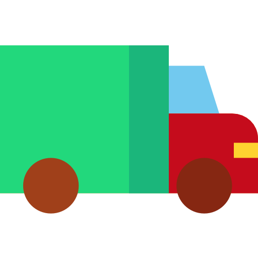 lastwagen Basic Straight Flat icon