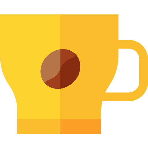 Coffee cup Basic Straight Flat icon