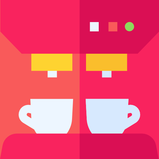 Coffee machine Basic Straight Flat icon