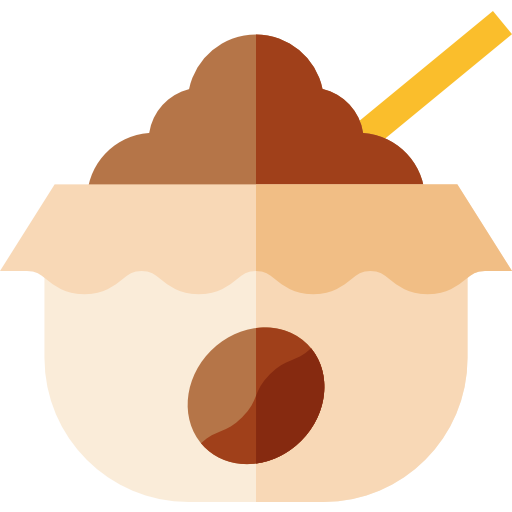 Coffee beans Basic Straight Flat icon