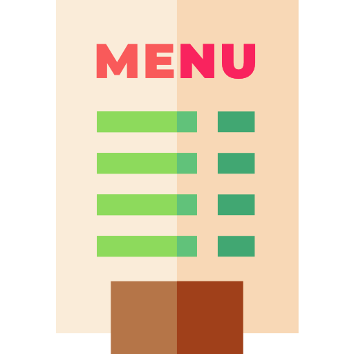 menu Basic Straight Flat Icône