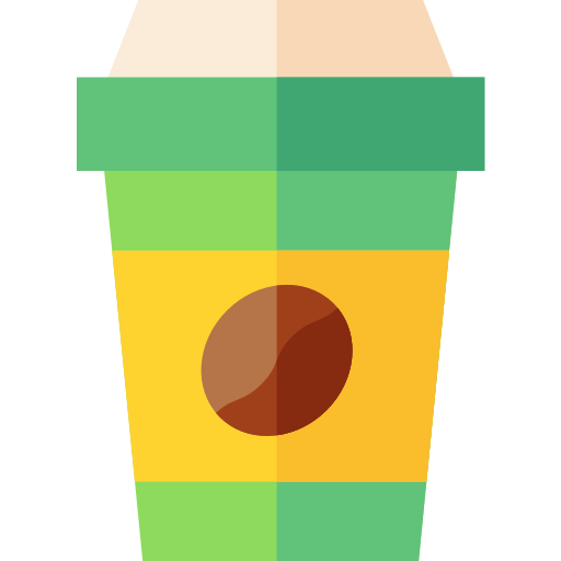 Paper cup Basic Straight Flat icon