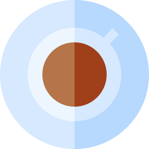 koffiekop Basic Straight Flat icoon