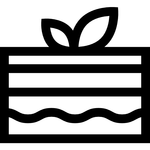 kuchen Basic Straight Lineal icon