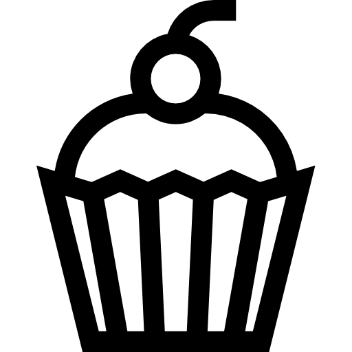 muffinka Basic Straight Lineal ikona