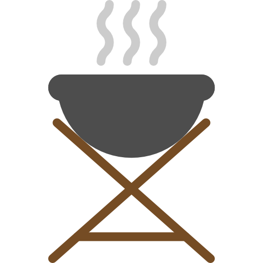 Barbecue grill Mavadee Flat icon