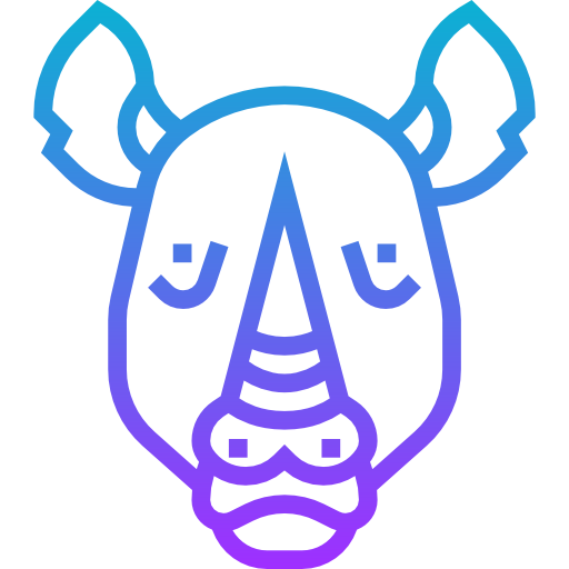 rinoceronte Meticulous Gradient icono