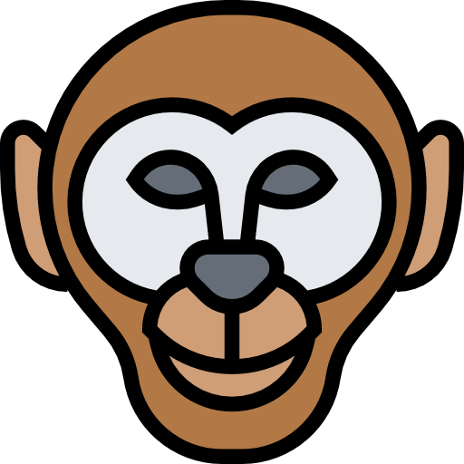 원숭이 Meticulous Lineal Color icon