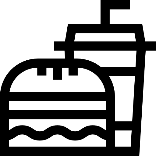 burguer Basic Straight Lineal icono