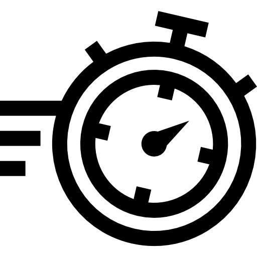 Chronometer Basic Straight Lineal icon