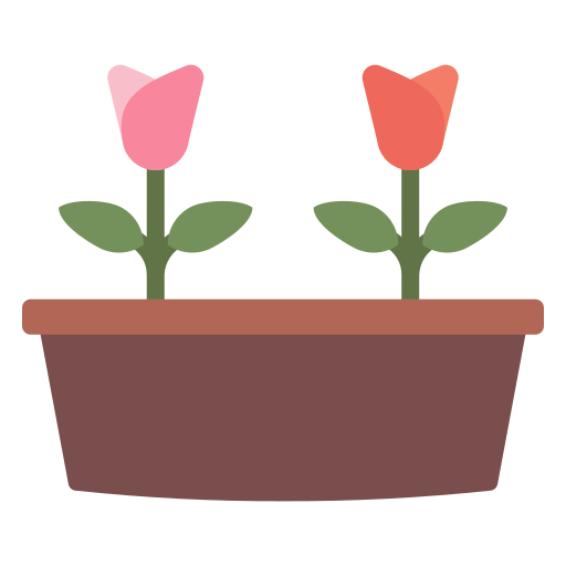 pots de fleurs Generic color fill Icône