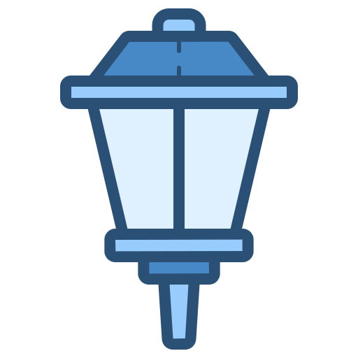 lampada da giardino Generic color lineal-color icona