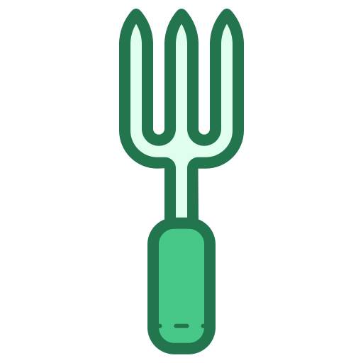 tenedor de jardín Generic color lineal-color icono