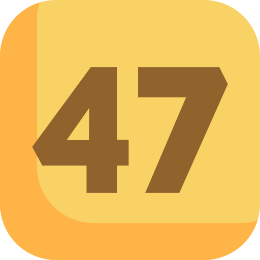 Fourty seven Generic color fill icon