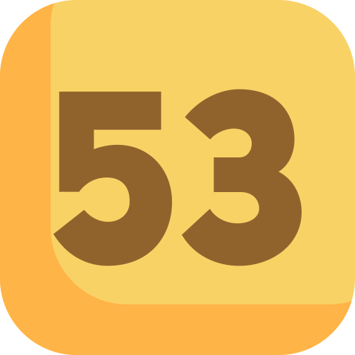 Fifty three Generic color fill icon