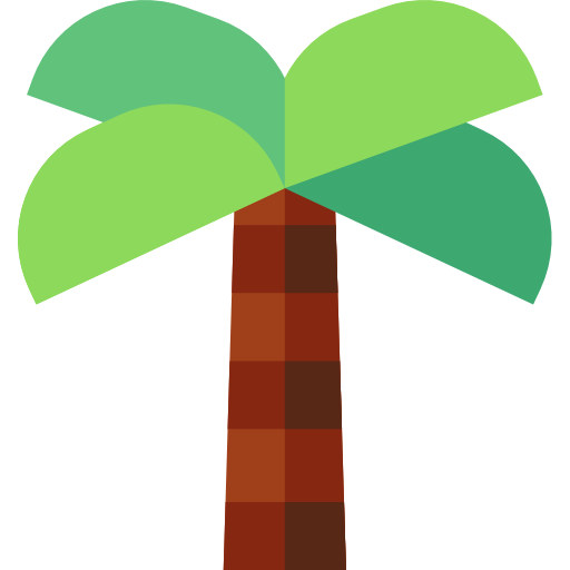 palmera Basic Straight Flat icono