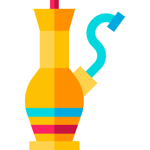 물 담배 Basic Straight Flat icon