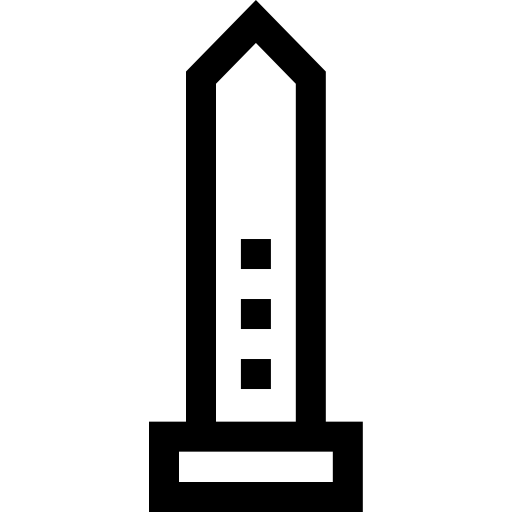 obelisk Basic Straight Lineal ikona
