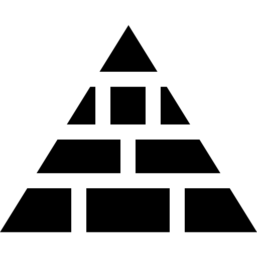 피라미드 Basic Straight Filled icon