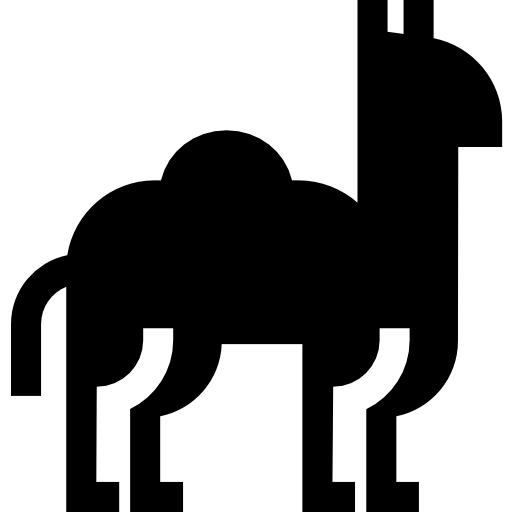dromedario Basic Straight Filled icono