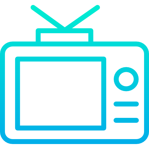 Телевидение Kiranshastry Gradient иконка