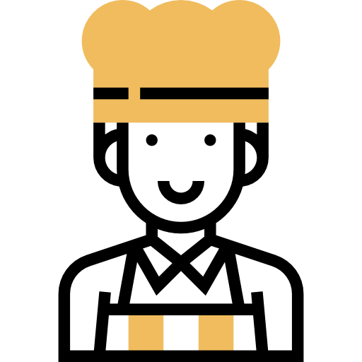 cocinero Meticulous Yellow shadow icono