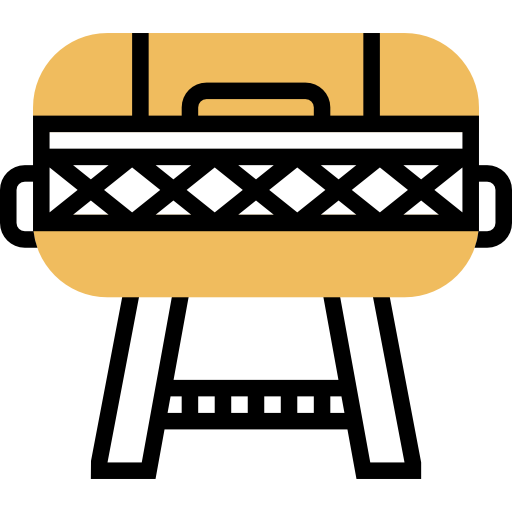 Portable grill Meticulous Yellow shadow icon