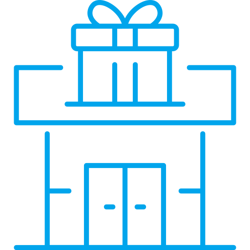Gift shop Generic color outline icon