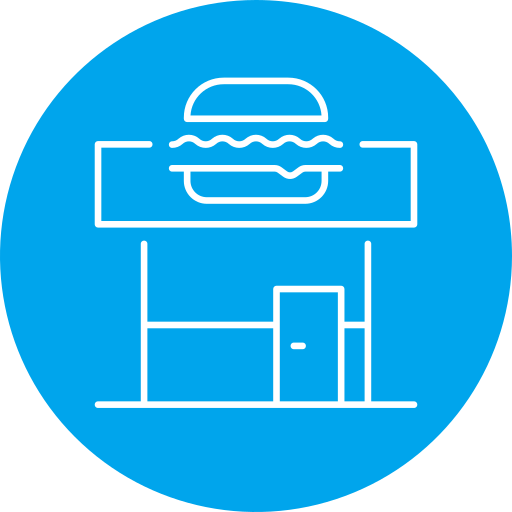 sklep z burgerami Generic color fill ikona
